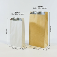 Bolsas Térmicas Personalizadas a Prueba de Aceite con Revestimiento de Papel de Aluminio, Bolsas Térmicas para Alimentos Personalizadas, Bolsas de Papel para Alimentos Personalizadas, Bolsas con Fondo Cuadrado