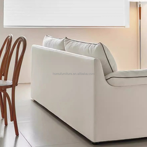 Canapé d'angle <span class=keywords><strong>en</strong></span> tissu trois places Wabi-sabi pour petit appartement, avec accoudoirs carrés et pieds <span class=keywords><strong>en</strong></span> bois, rembourrage <span class=keywords><strong>en</strong></span> éponge, écologique, pour usage hôtelier - Product Image 5
