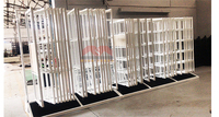 Présentoir métallique grande capacité pour carreaux 600x600mm – Support d'échantillons pour carrelage, marbre, quartz, granit