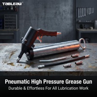 Pistola de Grasa Neumática Profesional de Alta Presión, Herramienta Lubricadora Manual 2 en 1 para Automóviles, Camiones y Maquinaria