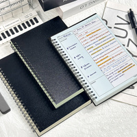 Cahiers de composition scolaires personnalisés, format A4/B5, couverture en PP, cahier à spirales avec pages intérieures colorées et couverture imperméable