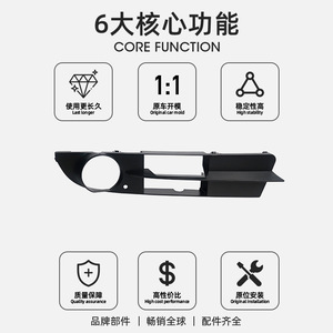 Encadrements de feux antibrouillard avant BMW Série 5 E60 51117049243 51117049244 Gauche et Droit en plastique ABS - Product Image 3