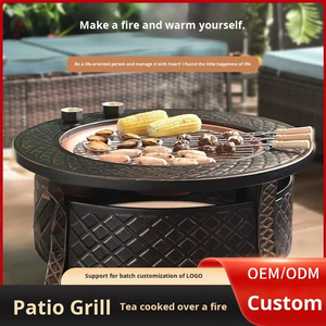 <span class=keywords><strong>2025</strong></span> mới hiện đại ngoài trời lửa Pit bảng đa chức năng kim loại BBQ nướng cho Patio sưởi ấm đun sôi trà & thịt nướng nấu ăn - Product Image 2