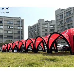 도매 인기있는 맞춤형 팽창 식 캐노피 텐트 야외 이벤트 X 거미 공기 천막 PVC 공기 튜브 전시회 돔 텐트