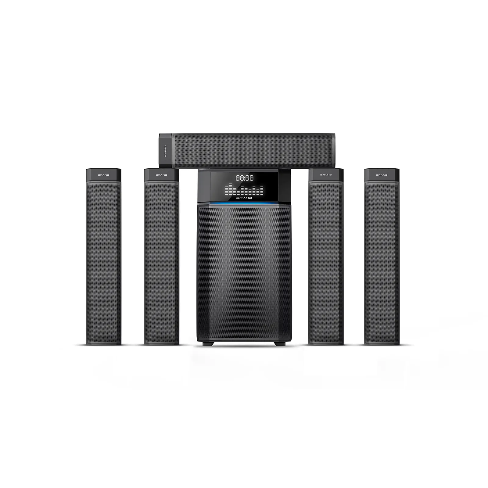 TK-2022 7.1 Home Theater Surround Sound System 5.1 Home Theater System Sound Bar dengan Subwoofer