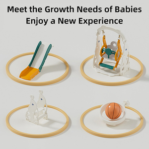 Ensemble de <span class=keywords><strong>jeux</strong></span> d'intérieur certifié CE pour enfants, bébés et familles, avec structure d'<span class=keywords><strong>escalade</strong></span> en plastique, balançoire et toboggan - Product Image 3