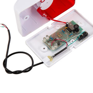 Alarmes stroboscopiques de sirène d'incendie en plastique blanc Petite sirène de lumière stroboscopique rouge murale 105db personnalisée - Product Image 3