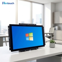 Panneau HMI industriel 21,5 pouces RS485/RS232 tout-en-un, écran tactile IP65, ordinateur embarqué avec fonction multi-touch