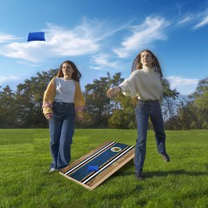 Artisanat du bois, <span class=keywords><strong>jeu</strong></span> <span class=keywords><strong>de</strong></span> cornhole en bois massif <span class=keywords><strong>de</strong></span> taille réglementaire, 4x2 pieds, <span class=keywords><strong>jeu</strong></span> <span class=keywords><strong>de</strong></span> lancer en plein air avec 8 sacs <span class=keywords><strong>de</strong></span> haricots, prêt à jouer, artisanat du bois - Product Image 5