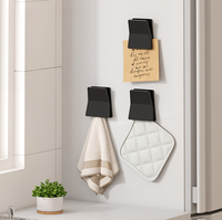 Clip de rangement mural pour produits de nettoyage de salle de bain, à suspendre ou à clipser. Clip organisateur multifonctionnel pour dentifrice et serviettes