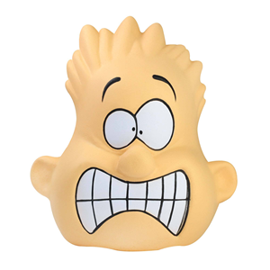 2025 Venta al por mayor promocional lindo PU cara de <span class=keywords><strong>miedo</strong></span> expresión de <span class=keywords><strong>miedo</strong></span> bola antiestrés juguete para apretar - Product Image 3