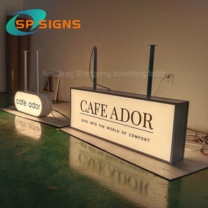 SP quảng cáo tùy chỉnh double side hộp đèn led dấu hiệu kinh doanh thép không gỉ Acrylic LED chữ ánh sáng in chiếu sáng - Product Image 5