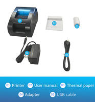Imprimante thermique de reçus USB 58 mm pour BT, compatible TPV, cuisine, restaurant, avec tiroir-caisse, en stock