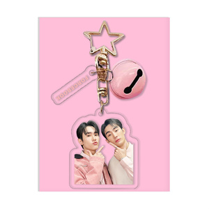 พวงกุญแจ CP นักแสดงชายชาวไทย jimmysea lingorm forcebook bkpp พวงกุญแจอะคริลิคสองด้านใสกระดิ่งไอดอลแฟนๆกระเป๋าที่มีเสน่ห์ - Product Image 5