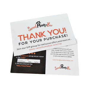 Tarjeta de inserción de producto personalizado, artículo de amazon, para negocios - Product Image 1