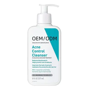Nouveau produit nettoyant pour le visage acide salicylique 2% nettoyant pour le visage blanchissant doux réparation peau sensible 236 ml nettoyant pour le visage