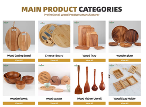 ألواح تقطيع خشبية سميكة مخصصة للمطبخ بالجملة من المصنع، ألواح تقطيع ذكية من الخشب والبامبو وخشب الأكاسيا والجوز الأسود - Product Image 4