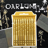 Forets diamantés Premium 10 pièces forets à carreaux de verre à tête croisée pour carreaux de porcelaine et de céramique en alliage durable