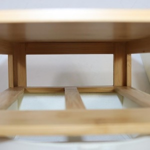 Office desktop <b>storage</b> box, jewelry <b>storage</b> drawer type, bamboo and wood fabric <b>dressing</b> <b>table</b> organizer, export customized - Product Image 3