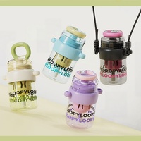Nouvelle gourde d'été antichute en plastique pour filles, grande capacité, avec filtre et cordon, portable