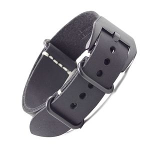 LAIHE Bracelet de montre en cuir véritable personnalisé une pièce ZU Bracelet de montre 20mm 22mm 24mm Tailles - Product Image 3