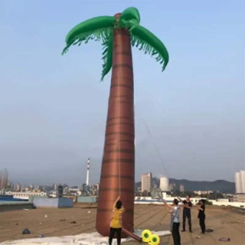 CH pohon kelapa guangzhou model tiup untuk acara, pengiklanan model tiup