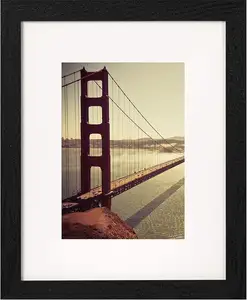 8x8, 12x12, 12x16 Picture Frames in Stock Classical Rustic Wood Photo Frame for Table Top and Wall Mounting Display