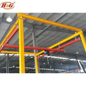 China Hersteller Großhandel KBK Light Crane Suspension System mit Trolley Hoist