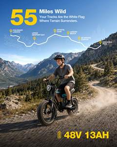 Vélo électrique ACTBEST Blaze US Local Stock 1500W Peak 16" <span class=keywords><strong>Fatboy</strong></span> Tire Scrambler - Product Image 5