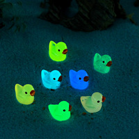 Figurine de petit canard jaune lumineux et coloré Weij pour micro-paysage, accessoires décoratifs DIY en mousse, pendentif de bureau miniature