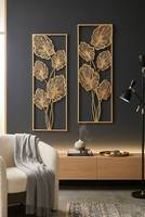 Décoration murale en métal suspendue au design minimaliste pour les intérieurs d'appartements et de bureaux contemporains