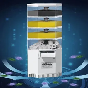Jeneca-filtro de esquina para acuario, sistema de filtración de 4 etapas, cabeza de energía interna, filtro de tortuga