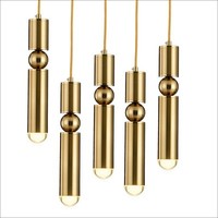 Suspension LED Moderne Nordique 10W 3000K Or E26 à 6 Bras avec Interrupteur Réglable pour Restaurants et Bars