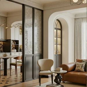 Ensemble de meubles de style campagne française personnalisable, table à manger, chaises, armoires pour hôtel, appartement, utilisation de la conception graphique - Product Image 4