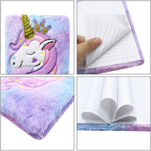 Carnet de notes en peluche A5 <span class=keywords><strong>Kawaii</strong></span> pour enfants, filles et garçons, pour écrire et dessiner, papeterie scolaire - Product Image 4