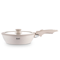 Ensemble de 3 casseroles en aluminium RAF, Juego De Ollas, 24 cm, poêles antiadhésives, pour la cuisine familiale