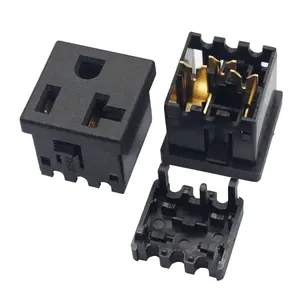 NEMA 5-20R 20A power American US 3 Pins Power Socket Plug Panel Mount Type Female Connectors Adapter for PDU