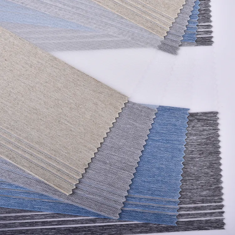 New Design Custom 100% Polyester Shades Window Indoor Blind Zebra Blind Fabrics for Office