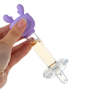 <span class=keywords><strong>Tétine</strong></span> d'alimentation portable en silicone pour bébé, motif animal de dessin animé, fabriquée par le fabricant, pour enfants de 0 à 12 mois, impression manuelle - Product Image 1