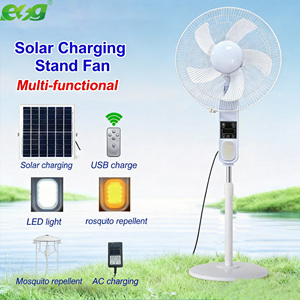 Ventilador Solar Portátil <span class=keywords><strong>Seguro</strong></span> y Duradero de 25W con Control Remoto, Panel Solar, 6 Velocidades de Viento, Salida USB, Luz Nocturna, Luz Antimosquitos - Product Image 5