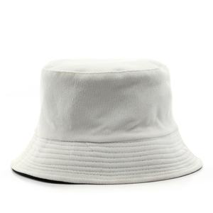 Vente en gros de chapeaux de <span class=keywords><strong>voyage</strong></span> en velours côtelé loisirs solide à la mode hommes femmes pêcheur extérieur plat haut large bord casquette seau - Product Image 5