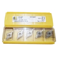 KENNAMETALS DNMG150404/08 CT karbida segitiga alat bubut masukan PVD/CVD lapisan kekerasan 63 untuk MS KC5010 dibuat Cina