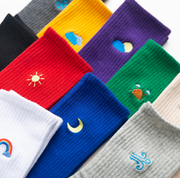 Socken Lucu untuk Anak Perempuan, Set Hadiah Katun Penuh Corful Alpukat Kartun Buah untuk Anak Perempuan