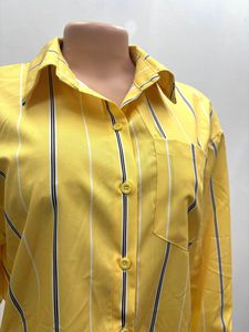 All'ingrosso <span class=keywords><strong>pantaloni</strong></span> larghi <span class=keywords><strong>a</strong></span> <span class=keywords><strong>righe</strong></span> Conjuntos De Pantalones + camicia <span class=keywords><strong>a</strong></span> maniche lunghe Set <span class=keywords><strong>pantaloni</strong></span> eleganti da donna Casual 2 pezzi tuta da donna - Product Image 6