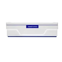 Bureau d'accueil moderne simple pour hôtels Consultations médicales Bureau de caissier laqué pour salon de beauté Écoles Hôpitaux Personnalisé