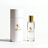 Nouveau design de flacon vide de parfum de 10ml flacon de parfum rond rechargeable avec boîte logo personnalisé