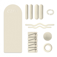 CZFIT Ensemble Essentiel de Pilates : Chaussettes de Yoga, Haltères en Silicone, Barre de Musculation, Anneau de Pilates, Poids de Cheville et de Poignet, Accessoires de Pilates