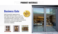 Puerta de Aluminio Moderna para Tienda EEHE, Certificada por NFRC, Insonorizada, Impermeable y Resistente al Viento, Puerta de Vidrio para Uso Exterior en Hoteles