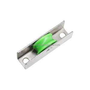 Yüksek kalite paslanmaz çelik sürgülü pencere yeşil naylon Pom rulman silindir kasnak Modern tasarım tarzı - Product Image 3
