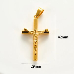Collar con Colgante de Cruz de Jesús en Acero Inoxidable, para Hombre y Mujer, Estilo Hip Hop, Católico, Religioso, Amuleto de Oración, Cadena, Joyería - Product Image 6